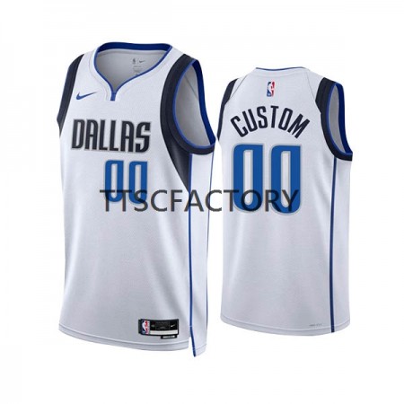 Dres Dallas Mavericks Prilagođeni Nike 2022-23 Association Edition Bijela Swingman - Muške